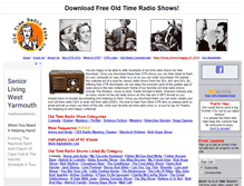 Tablet Screenshot of oldtimeradiofans.com